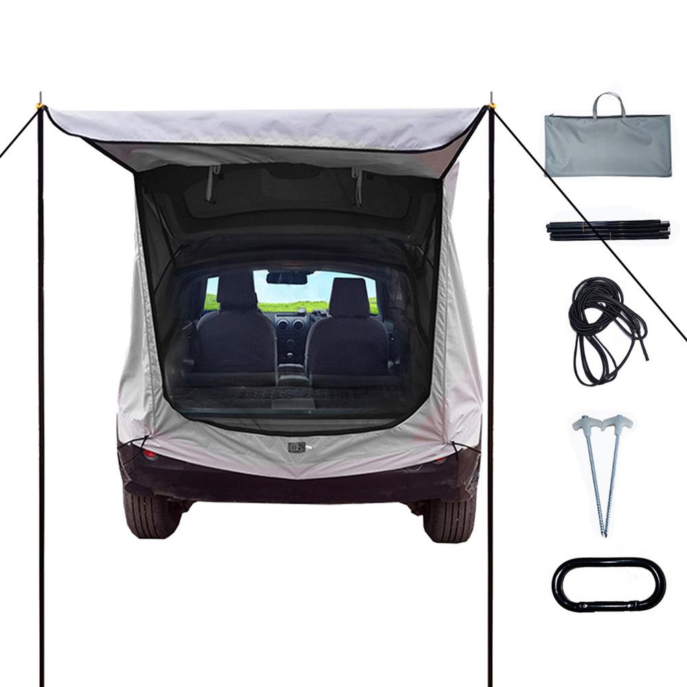 Car Trunk Tent With Support Pole SUV Car Tail Tent Outdoor Travel ...