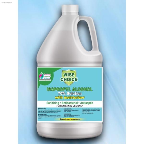 70% Isopropyl Alcohol 1 Gallon (Antiseptic Antibacterial Sanitizing ...