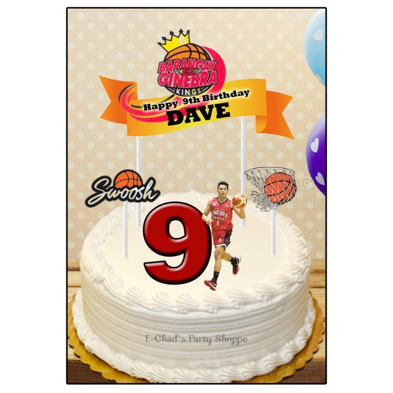 Basketball Theme Cake Topper D4 Shopee Philippines