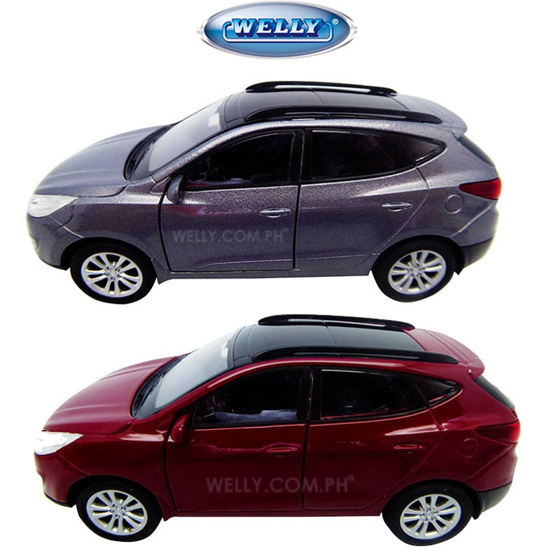 1:36 Scale Hyundai Tucson IX35 Model Car Diecast Gift Toy Pull Back White Kids 