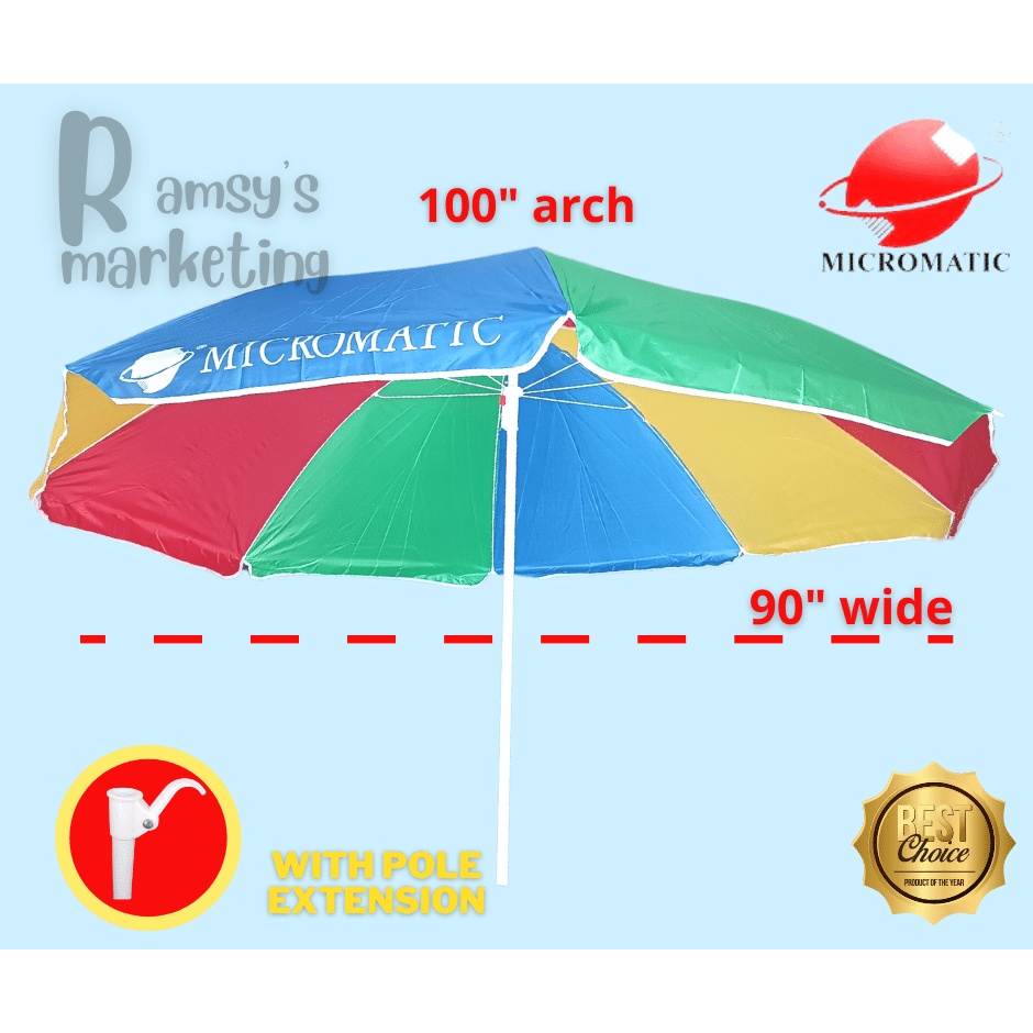 Micromatic Umbrella Outdoor 50" Heavy Duty Shopee Philippines