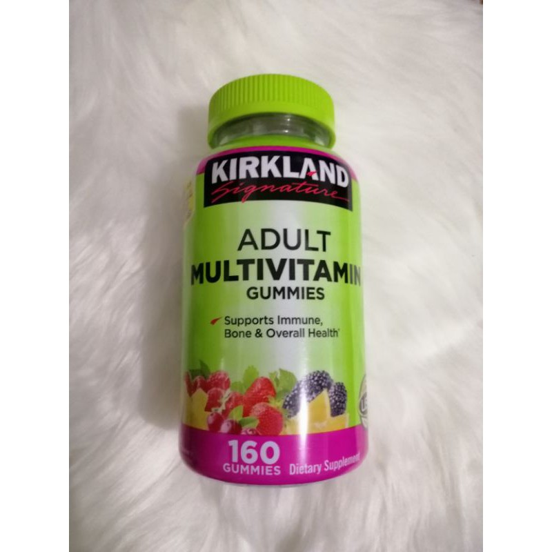 KIRKLAND ADULT MULTIVITAMIN GUMMIES 160 gummies ORIGINAL Shopee
