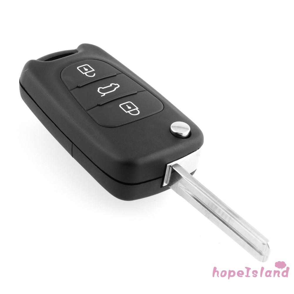 Flip Remote CASE Key Shell 3 BUTTON For KIA SORENTO SPORTAGE CERATO RIO