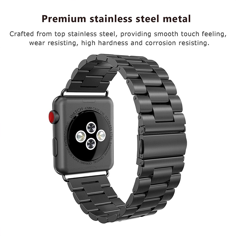 Stainless steel strap Smart Watch Strap 16mm 18mm 19mm 20mm 22mm 24mm, Metal Straps for Mens & Women
