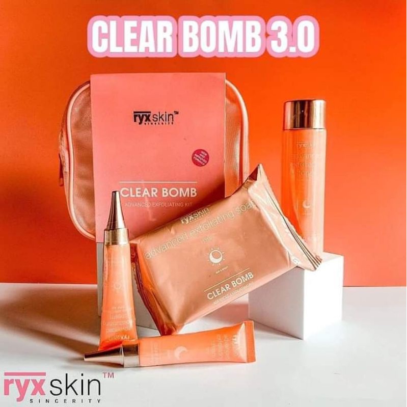 RYXSKIN NEW IMPROVED CLEAR BOMB ADVANCED EXFOLIATING KIT 3.0 (with