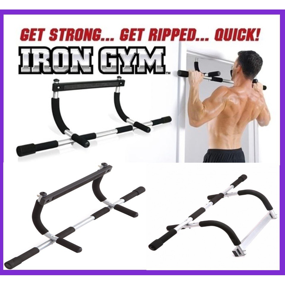 THE SHOPAHOLIC Iron Gym Total Upper Body Workout Bar Home