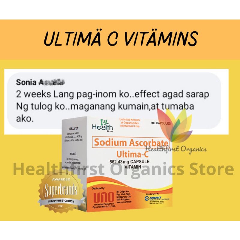 propan with iron Ultima C Vitamins 20pcs Pampataba for Kids, Teens & Adults