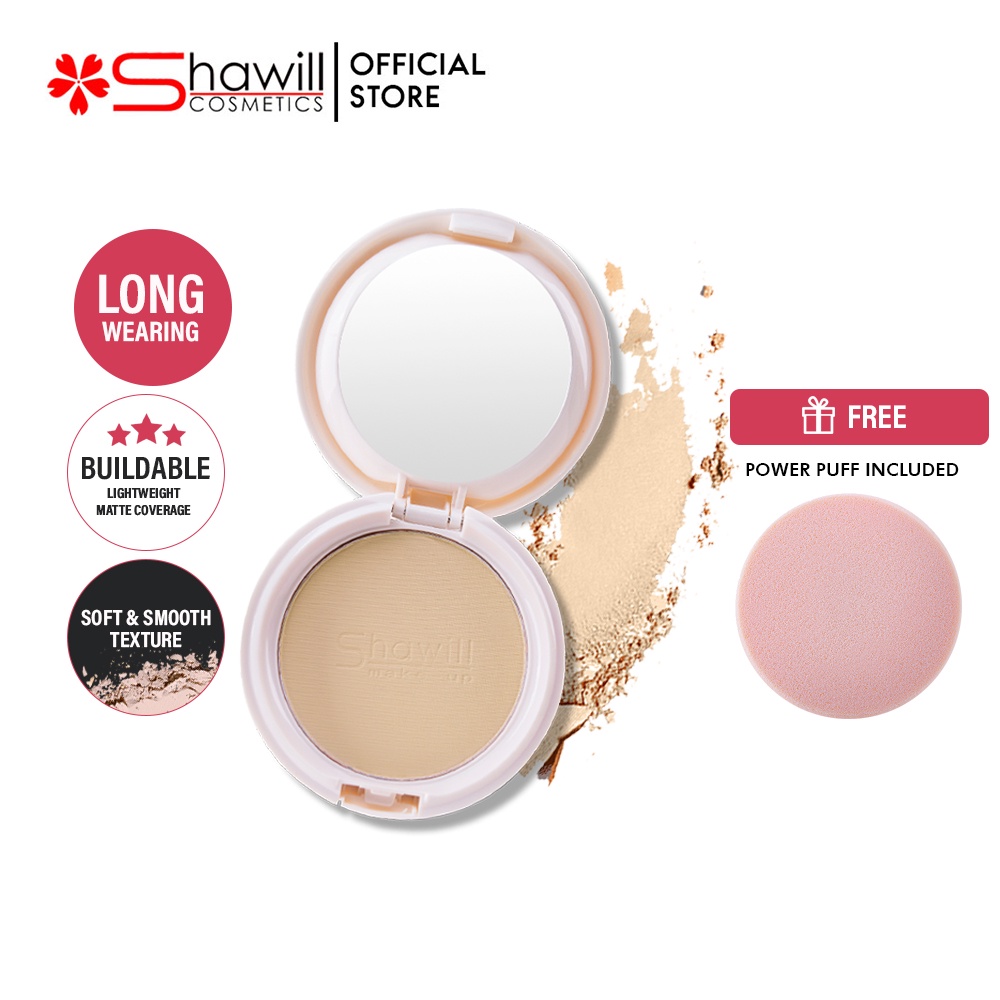 Shawill Face Powder Oil Control Skin Lightening Press Powder Oil