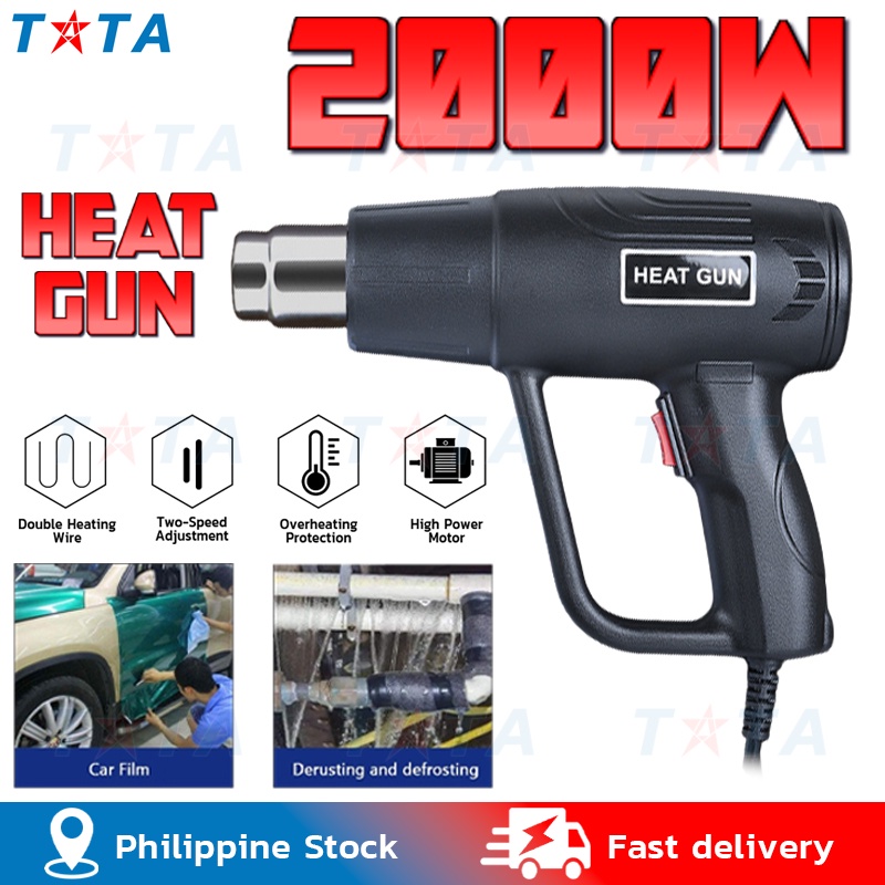 2000W 220V Heat Gun Blower Dual Temperature Thermal Blower Industrial
