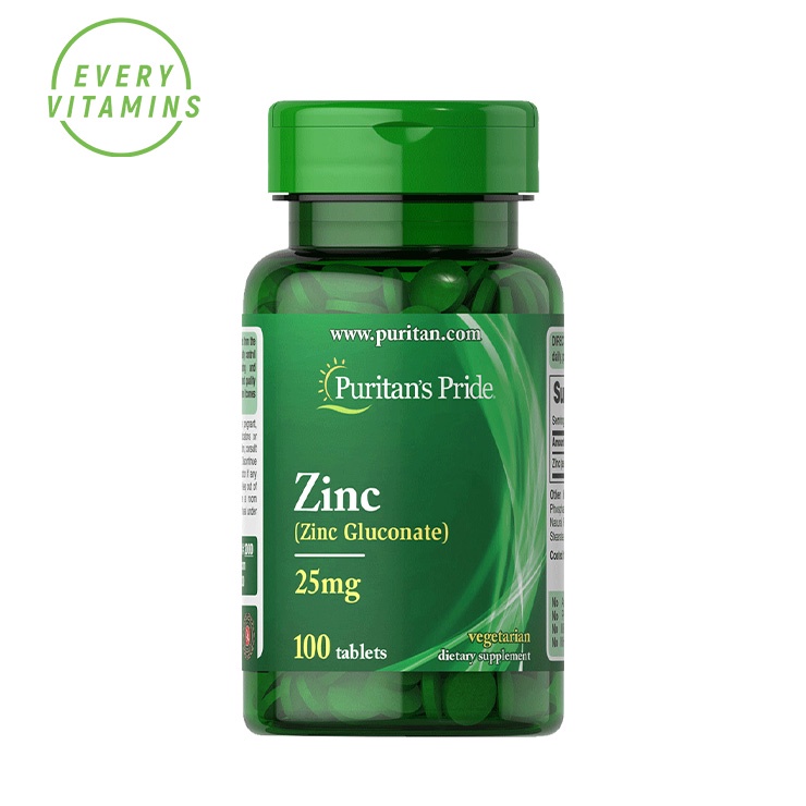 Zinc Gluconate 25 mg 100 tablets Puritan's Pride Shopee Philippines