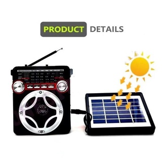 KUKU  AM / FM new practical radio  AM-058S ,with new high efficiency solar panels for outing