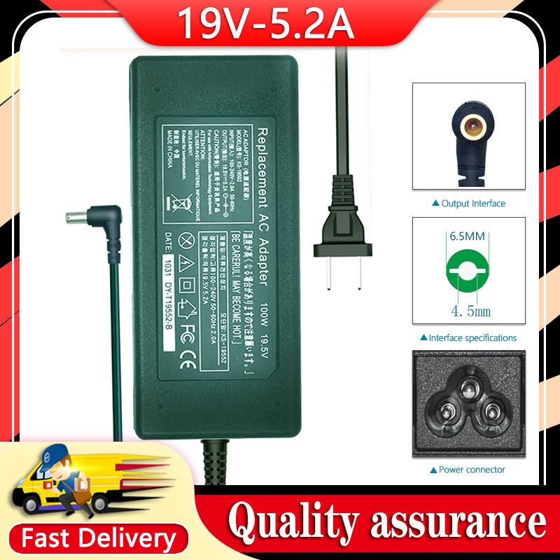 New 19.5V 5.2A 100W 6.5*4.4mm Adapter For SONY LCD TV ADCP-100E03 ACDP- 100D01 Power Supply | Shopee Philippines