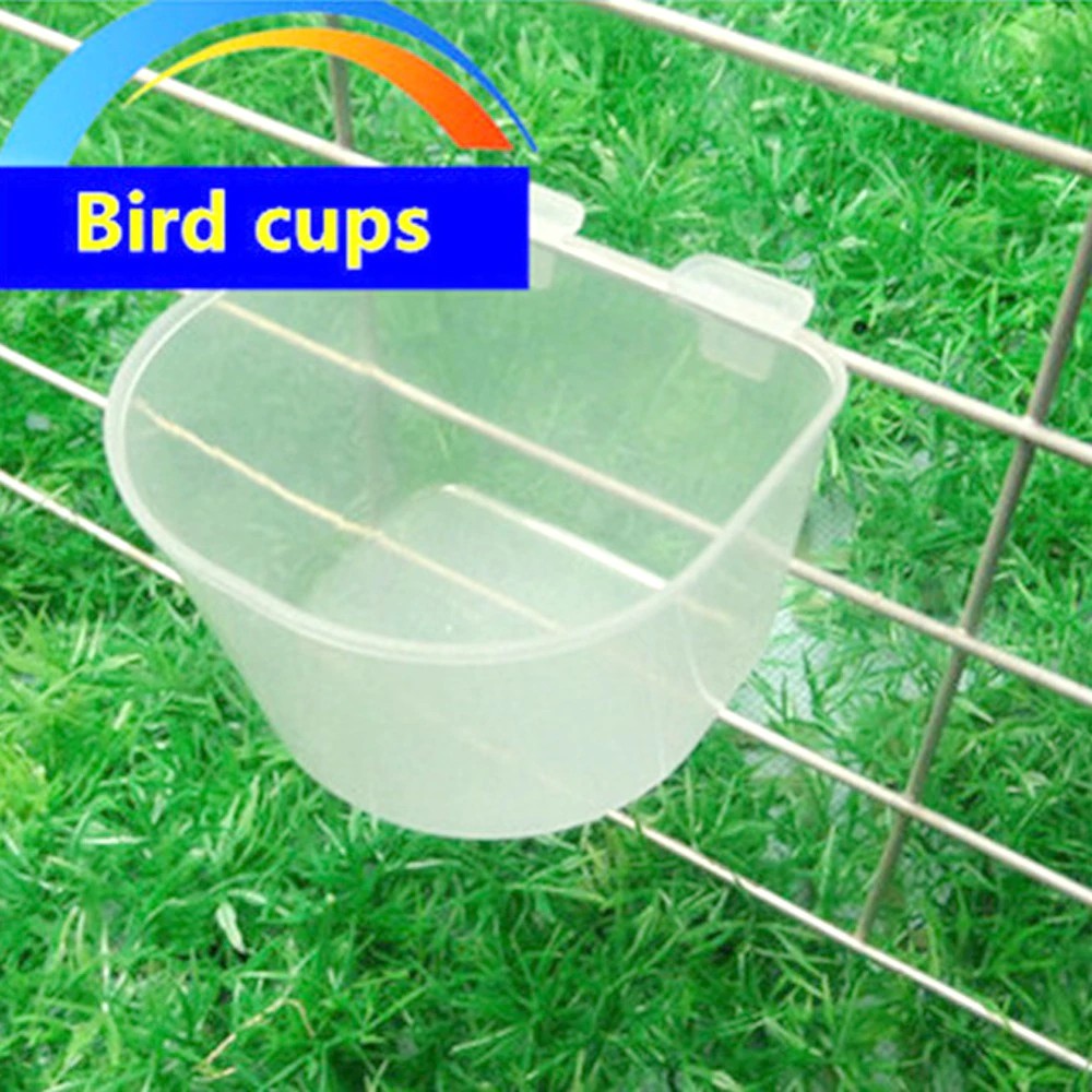 5 Pcs Plastic Bird feeders cup Pigeons water bowl feeding supplies