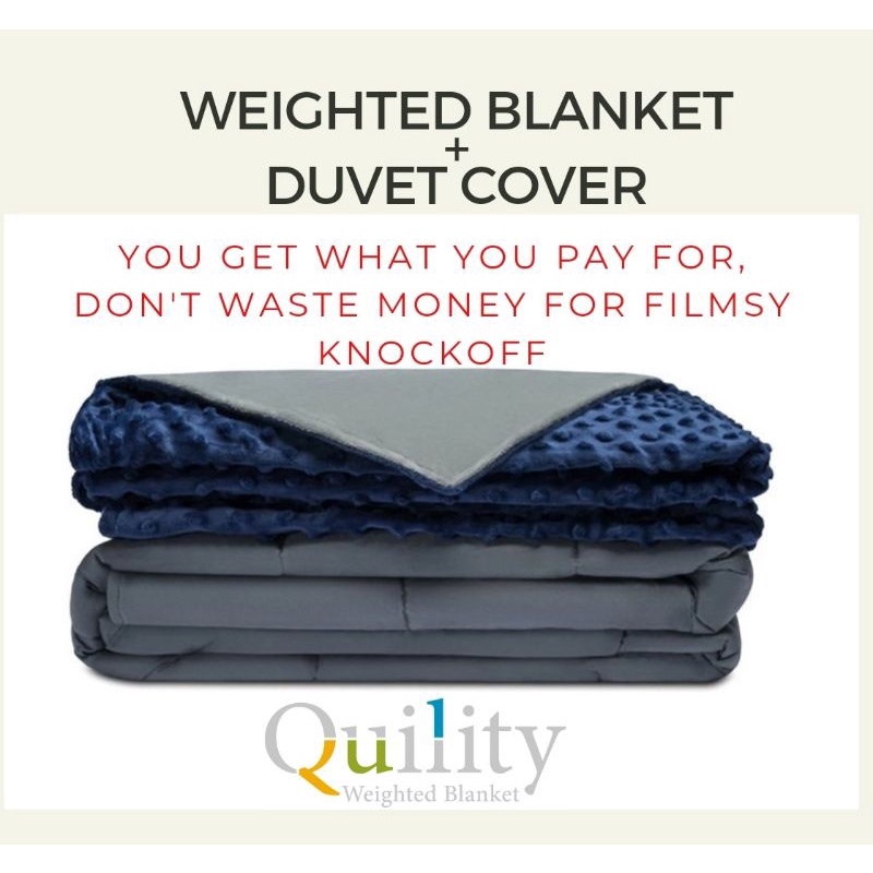 Premium Weighted Blanket with Duvet Cover (Authentic) | Shopee Philippines