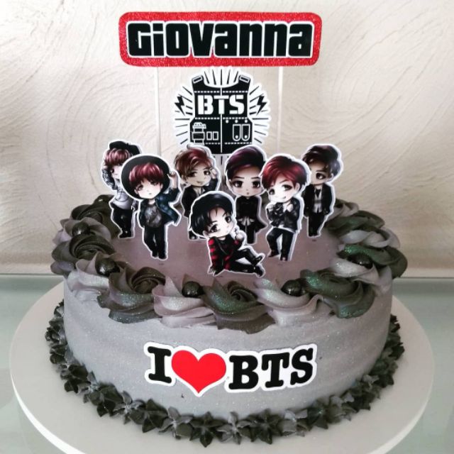 Bts Cake Center Piece Set Shopee Philippines