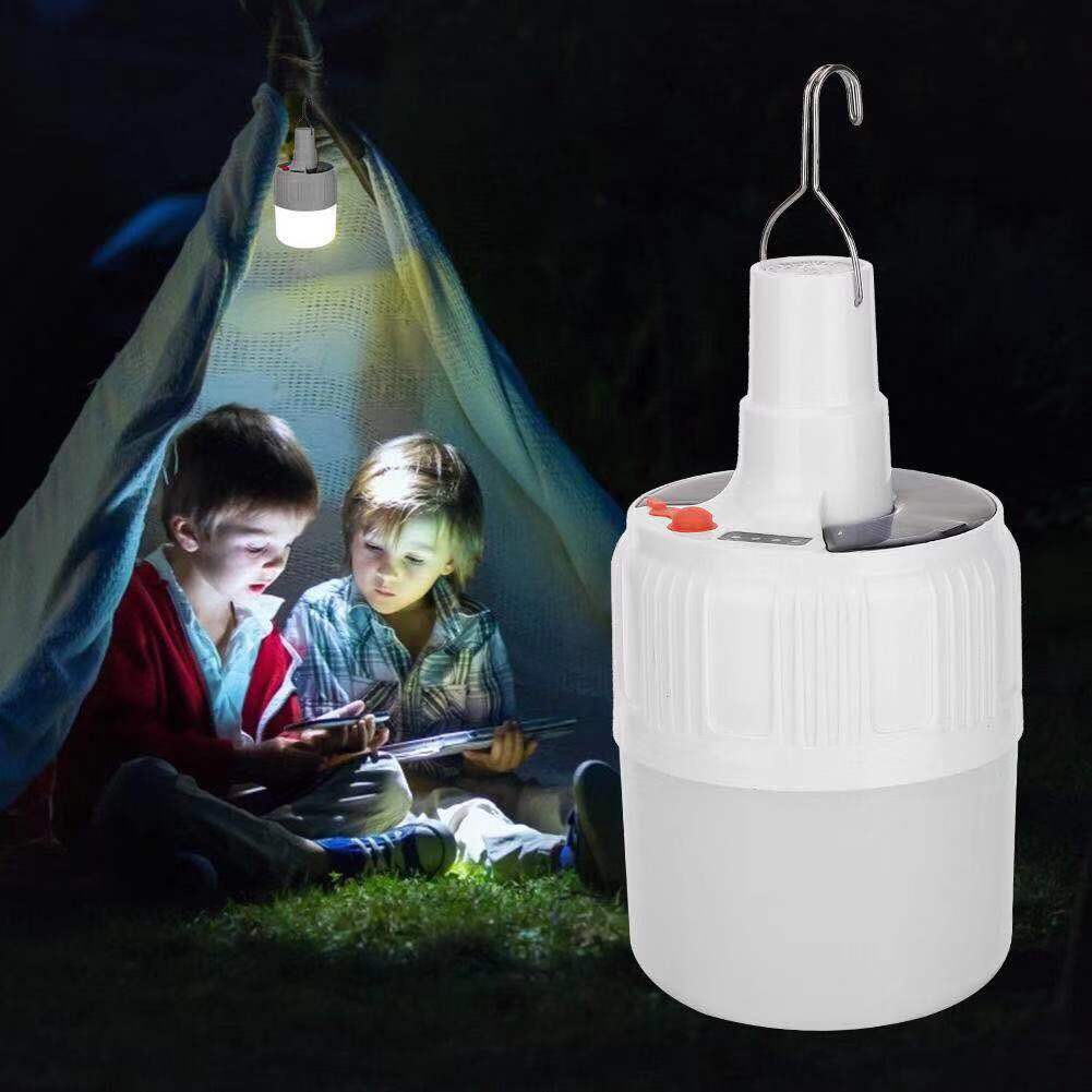 【Philippine cod】 Solar Power LED Hanging Lamp Bulb 220V Rechargeable Outdoor Emergency Light Smar
