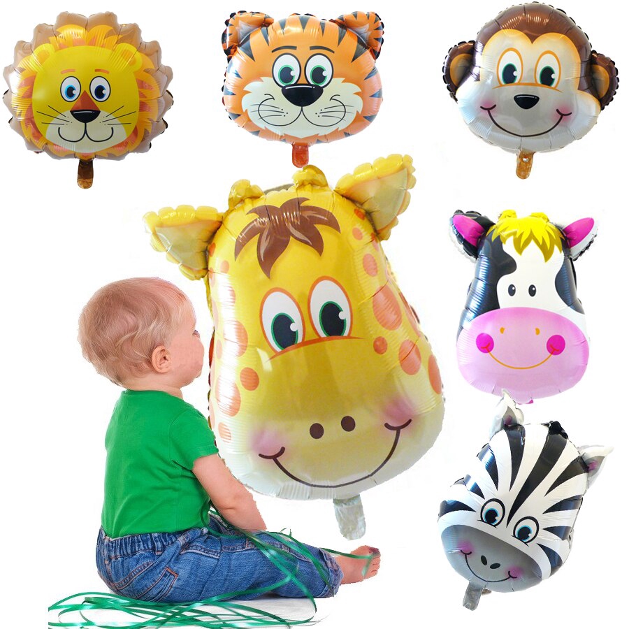 1PCS Big Size Safari Party Theme Balloon Jungle Party Animal Foil