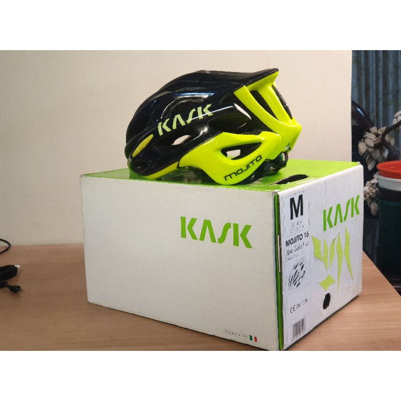 Kask Mojito 16 NeroGiallo Fluo authentic 2nd hand cycling helmet (size