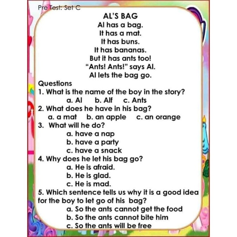 english short story for grade 3 with pictures