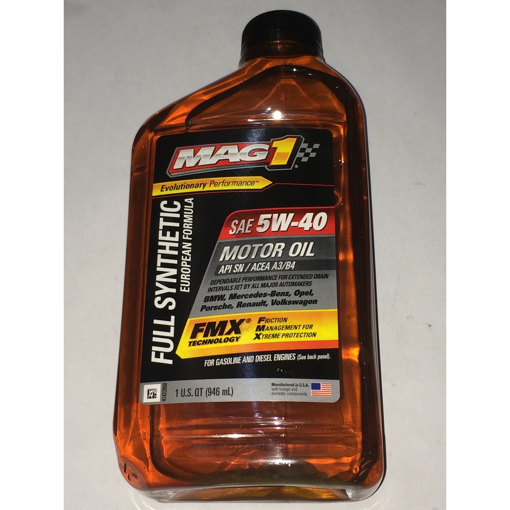 Mag1 Fully Synthetic European Formula Motor Oil 5W40 Shopee Philippines