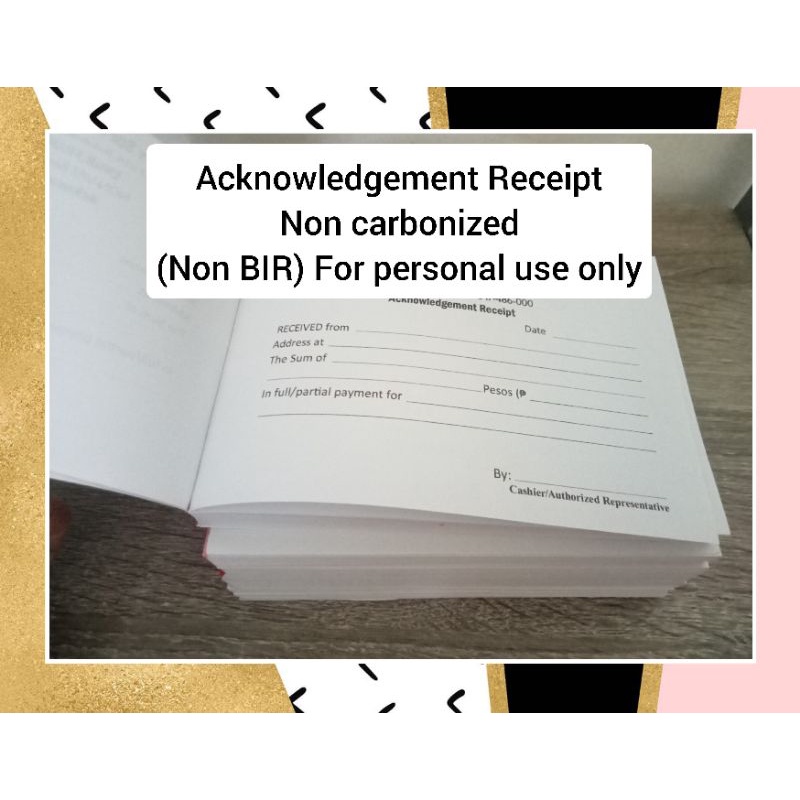 Acknowledgement Receipt Shopee Philippines