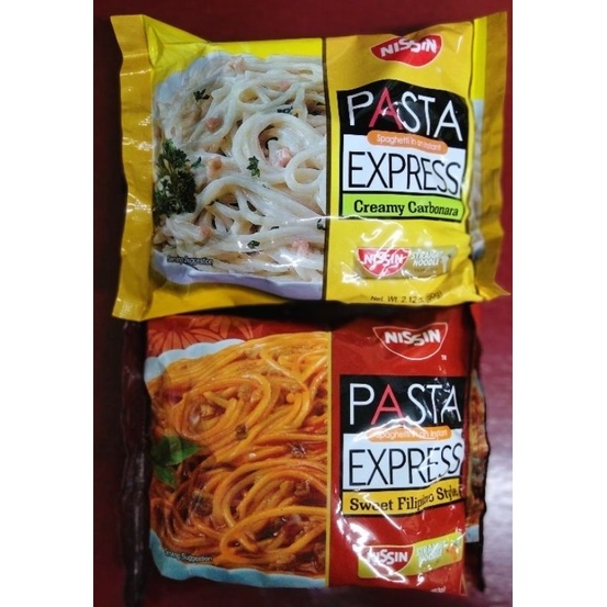 Nissin's Pasta Express Sweet Filipino Style Spaghetti 60 Gm X Pc Nissin