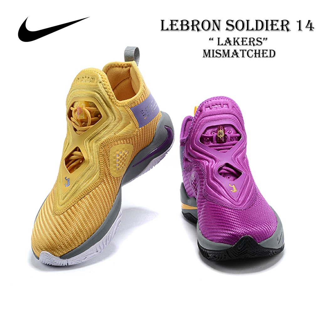 lebron mismatched shoes