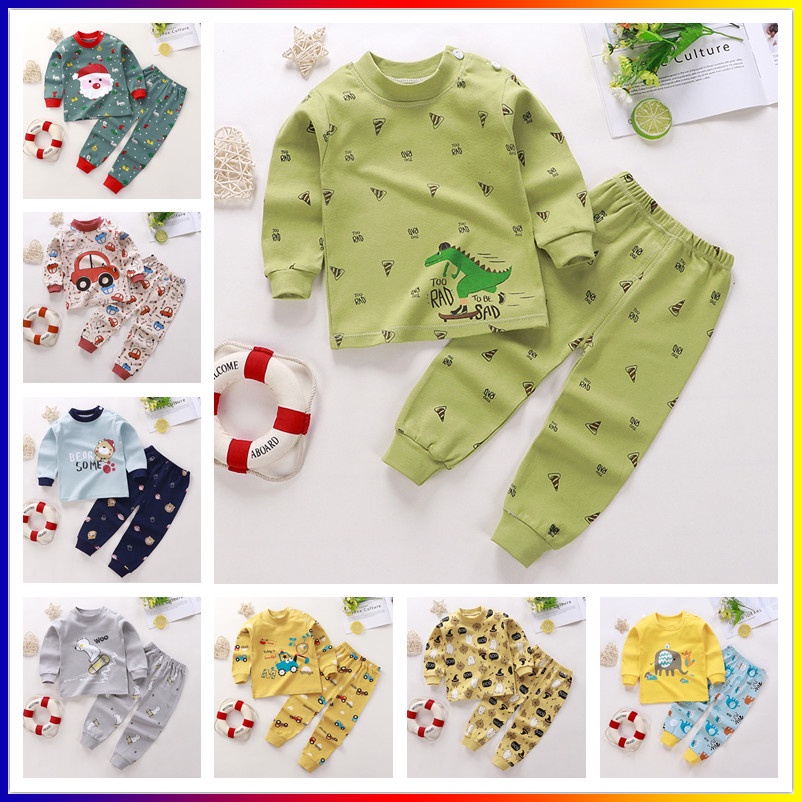 Baby Clothes Pajamas Terno Boy Long Sleeve Terno Sleepwear for Kids ...