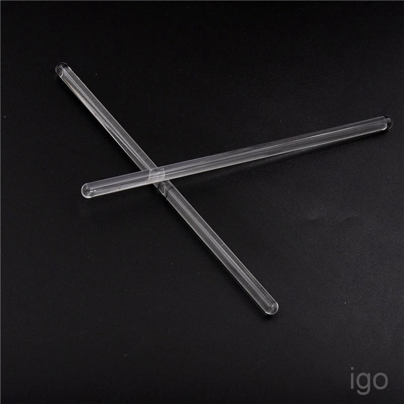 IGO 2pcs Lab Use Stir Glass Stirring Rod Laboratory Tool 6*150mm