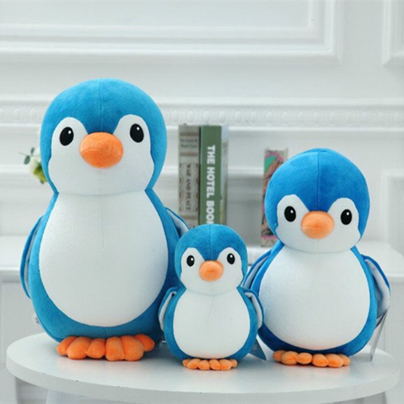 penguin plush pillow