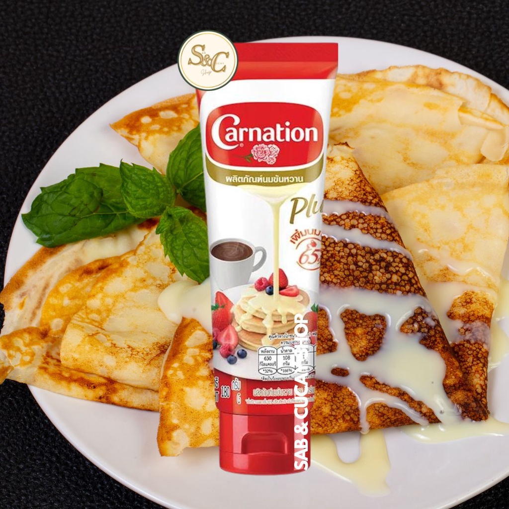 Carnation Plus Sweetened Condensed Milk Squeeze Tube Type 180g Shopee