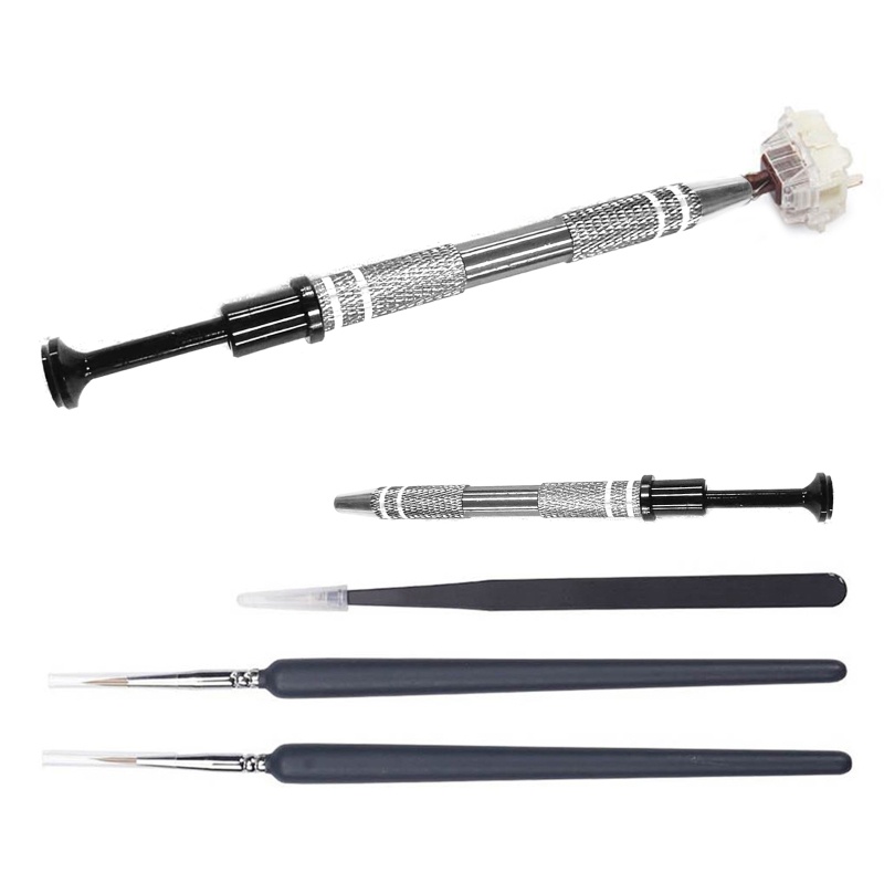 QJ Set of 4 Plastic Lube Tools Collection Keyboard Lube Kits with Two Lube Brushes Shopee