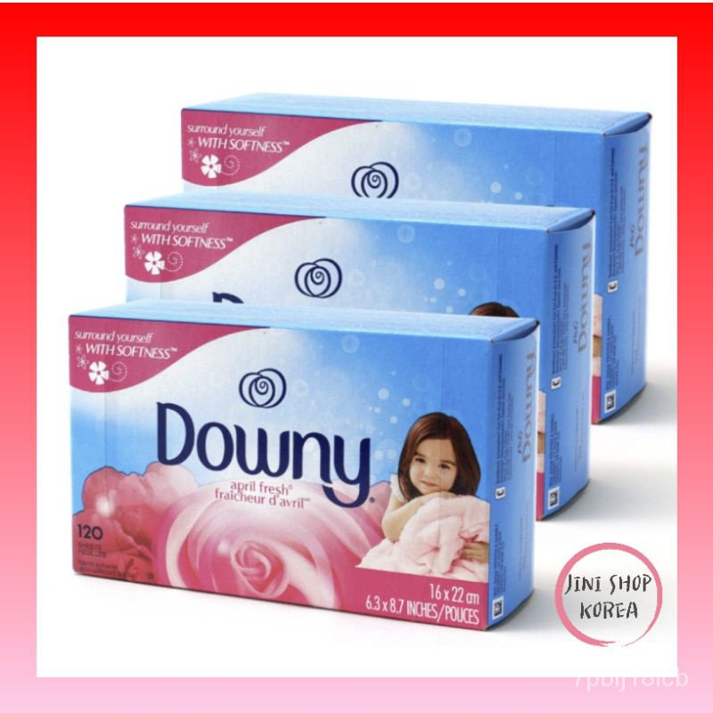 Downy April Fresh Dryer sheet Fabric Softener Sheets / 120, 240, 360 ...