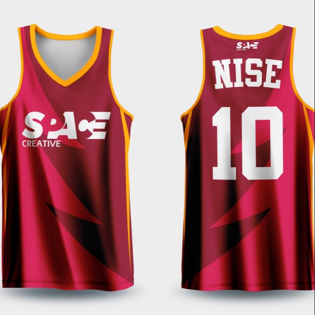 maroon sublimation jersey