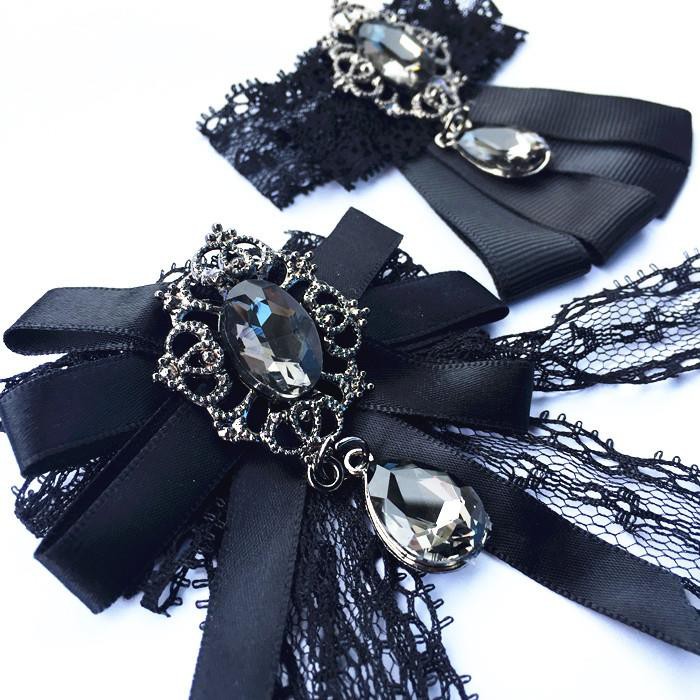 black brooch