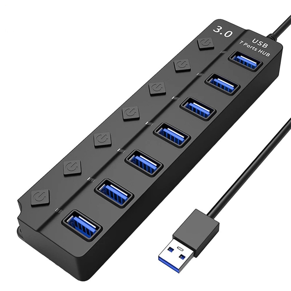 ACCEZZ 4/7 Port USB 3.0 HUB With Separate Switch Multifunction Expander