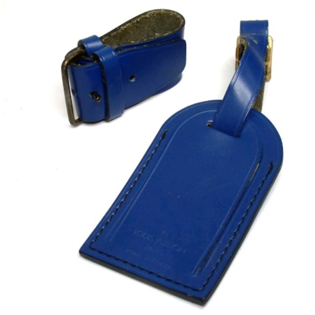 Authentic LOUIS VUITTON Blue Luggage Tag Powanie Belt (Large) | Shopee  Philippines