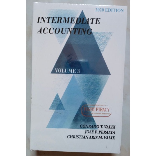 INTERMEDIATE ACCOUNTING vol.3 2020 ed.by Valix Shopee Philippines