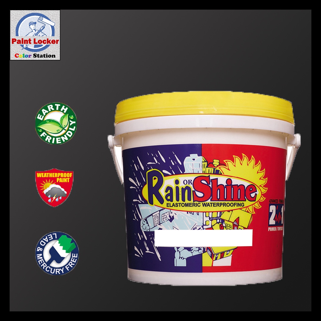 Rain or Shine Elastomeric Paint 4 Liters (Gold Series 2) Shopee