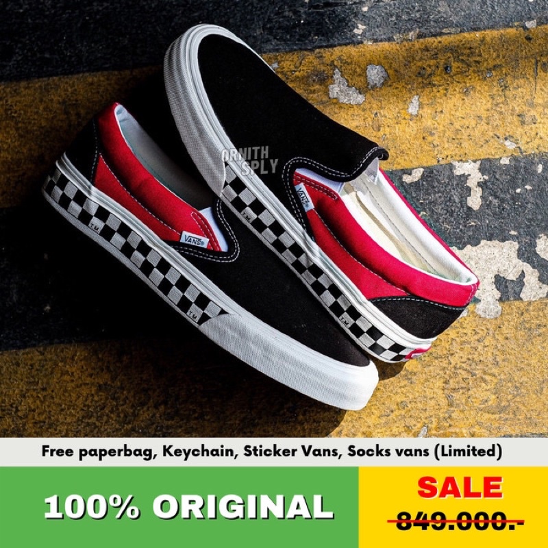 vans slip on sidewall