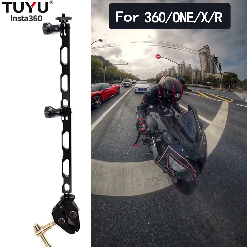 Motorcycle Bike Camera Holder Handlebar Mirror Mount Bracket1 4 Metal Stand For Gopro Insta 360 One Shopee Philippines