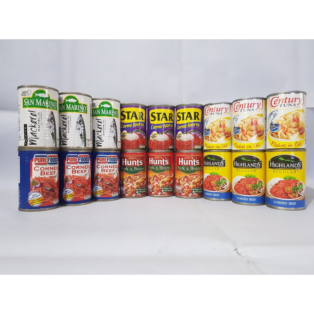 Assorted Grocery Package Set 039 Mixed Canned Goods 002 Pack of 18