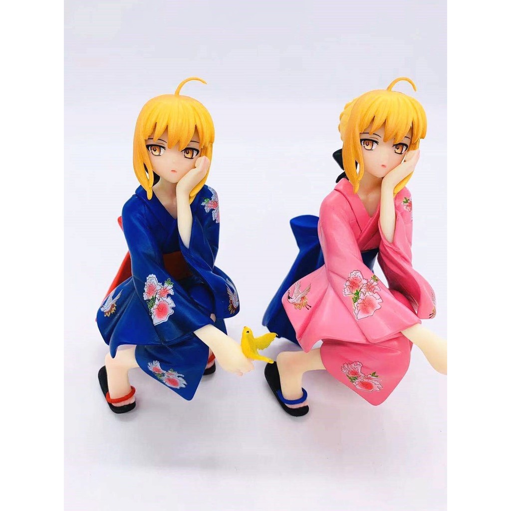 Anime Fate Bathrobe The Pink Kimono Saber Squat Ver Boxed Set Shopee Philippines
