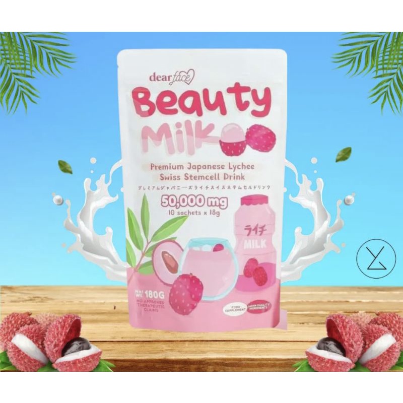 thumbnail image 2 of Beauty Milk Lychee Skin-Repairing Drink With Collagen & Grape Stemcell For Acne 2 of 10