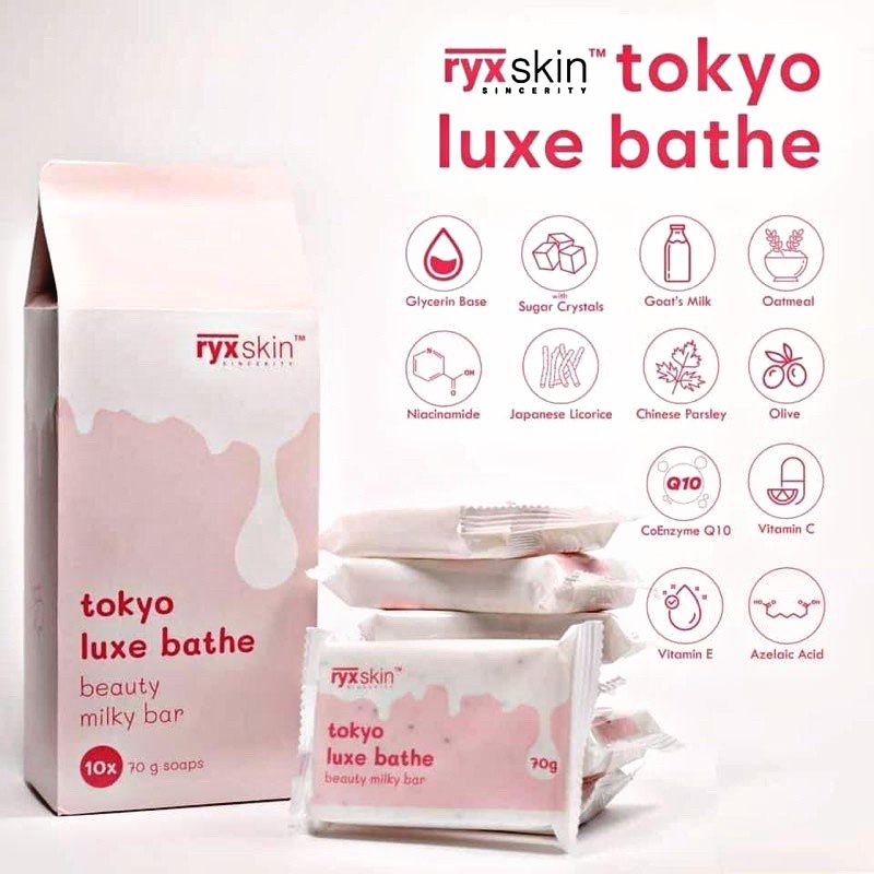 Tokyo Luxe Bathe 1MILKY BAR + SUGAR SCRUB 1bar 70g