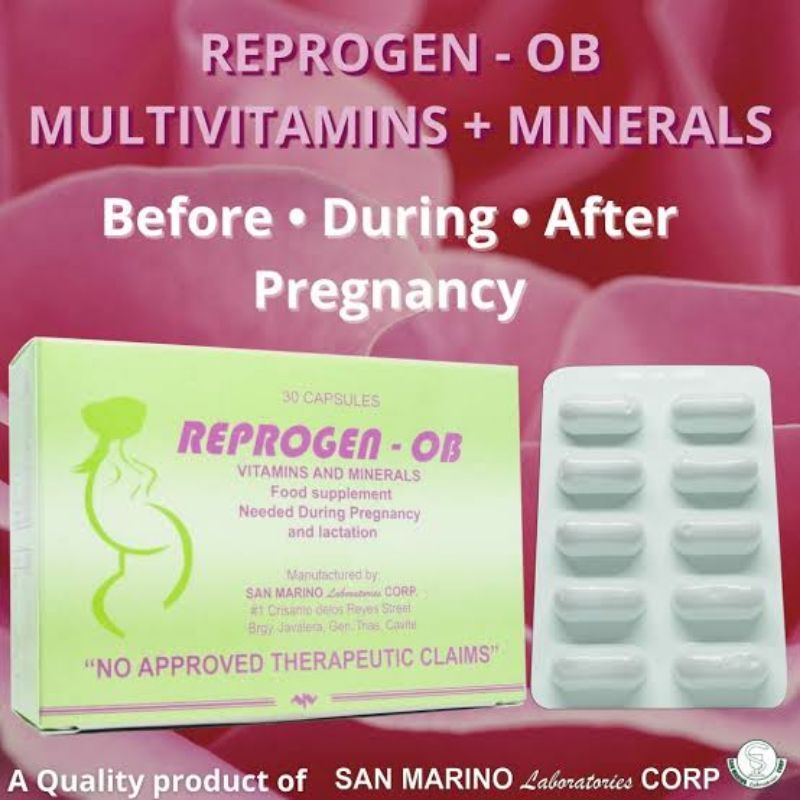 reprogen ob multivitamins for pregnant and breastfeeding mom Shopee Philippines