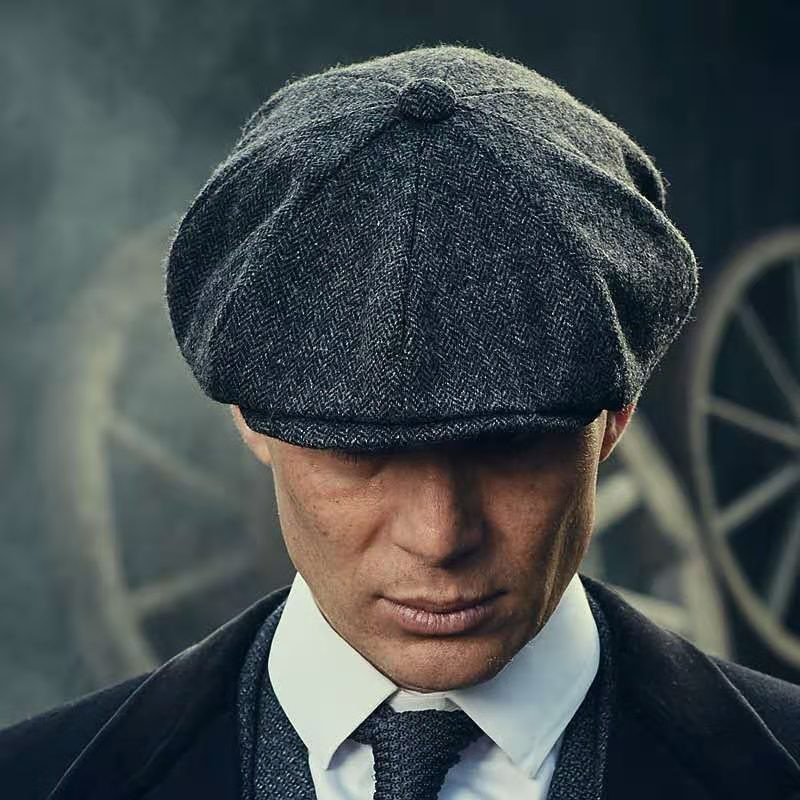 Tommy Shelby Peaky Blinders Hats With Blade Men's Vintage Cap Herri...