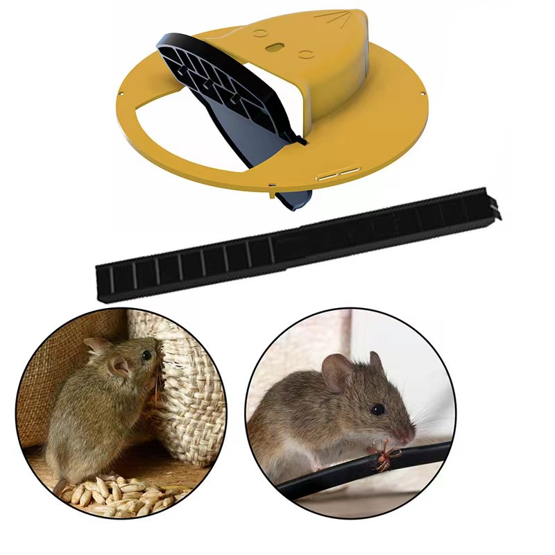 Flip Mouse Trap Lid Reusable Plastic Flip Slide Bucket Lid Removable