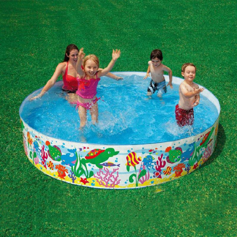 inflating intex pool