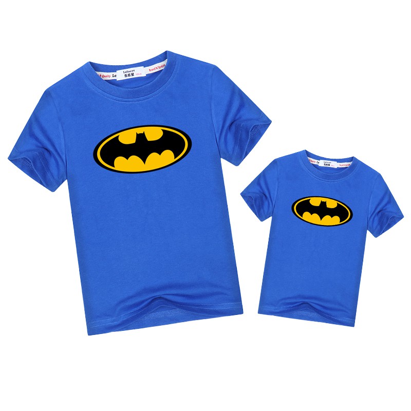 father and son superhero shirts